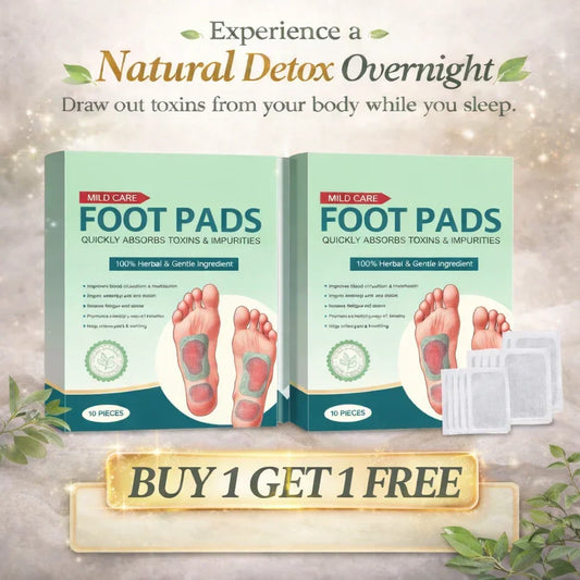 Ultimate Body Detox! Natural Foot Patches 👣 (BUY 1 GET 1 FREE) 🌿 Relieve Stress, Boost Energy & Sleep Better 🌙 | Mega Value Deal 🎁
