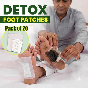 ⚡ [SUPER VALUE PACK] 20 Pcs Natural Detox Foot Patches 🌿 Herbal Deep Cleansing Pads 🔥 Stress & Pain Relief ✨ (Pack of 20)
