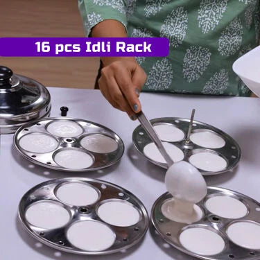 🌟 Premium Stainless Steel Big Multi Cooker with 16-Cavity Idli Stand | Multipurpose Steamer (1MMC2) 🍲✨
