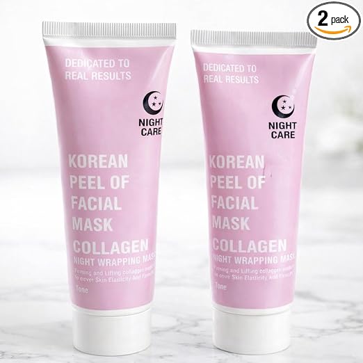 ✨ Glass Skin Secret! Korean Night Wrapping Peel-Off Mask (90ml) | Hydrating & Glowing Overnight Spa Treatment 🌙💧 (Pack of 1)