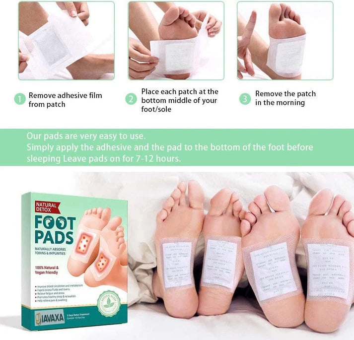 Ultimate Body Detox! Natural Foot Patches 👣 (BUY 1 GET 1 FREE) 🌿 Relieve Stress, Boost Energy & Sleep Better 🌙 | Mega Value Deal 🎁