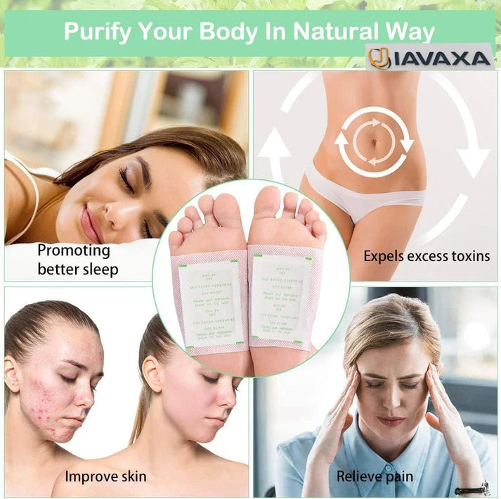 Ultimate Body Detox! Natural Foot Patches 👣 (BUY 1 GET 1 FREE) 🌿 Relieve Stress, Boost Energy & Sleep Better 🌙 | Mega Value Deal 🎁